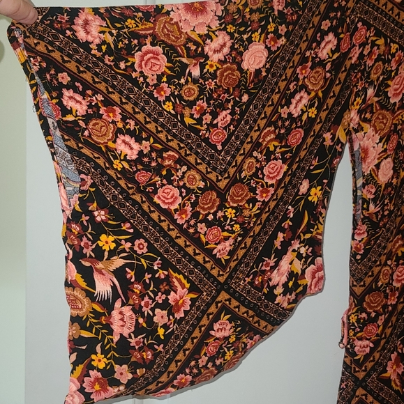 Spell designs x free people babushka kimono amber OS black robe exclusive FP HTF - Picture 10 of 16